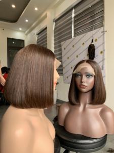 Single Donor Vietnamese Human Hair Bone Straight Natural Color All Color Customize <b>Fringe</b> <b>Wig</b> Style - Product Image 2