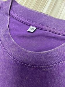 Custom Dtg Print 250gsm Heavyweight T-shirt 100% Cotton Tshirt Print Vintage <b>Organic</b> <b>Acid</b> Wash T-shirt for men - Product Image 4