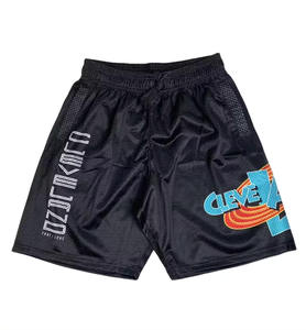 New Desgin Summer Mesh <b>Shorts</b> Wholesale Basketball Polyester With Zipper Pockets Gym Blank <b>5</b> <b>Inch</b> <b>Inseam</b> Mesh Men <b>Shorts</b> - Product Image 1