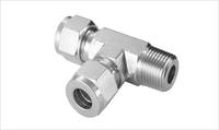 2024 NPT BSP Equal Reducing Union Male Tee Double Ferrule Compression Connector Pipe Fittings SS 316L SE-LOK Forged Indian Hex.