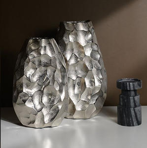 Pot de fleurs en laiton pour décoration de bureau, Style moderne, pot de fleurs, Vase en métal - Product Image 2