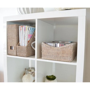 Cesta rectangular de ratán con bordes biselados, cesta de almacenamiento hecha a mano, venta al por mayor, ecológica, hecha en Vietnam - Product Image 3