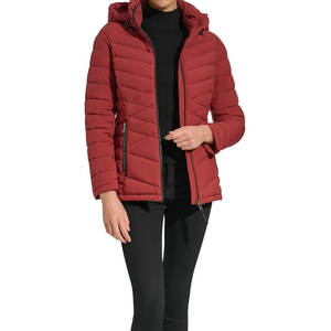 Chaqueta acolchada de burbujas de PU para mujer de alta calidad para chaqueta de lona acolchada de palangre de invierno - Product Image 1