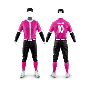 ชุดเครื่องแบบเบสบอลออกแบบเครื่องแบบซอฟต์บอลสำหรับผู้ชายชุดเสื้อเจอร์ซีย์และกางเกง - Product Image 6