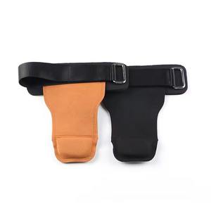 Cuir de vachette personnalisé de haute qualité poignées d'haltérophilie à la main de gymnastique gants d'haltérophilie de gymnastique avec logo personnalisé - Product Image 2