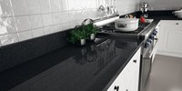 Grandes dalles de marbre en granit noir naturel polies, design moderne pour villa, salon, cuisine, salle de bain, salle à manger, revêtement de sol