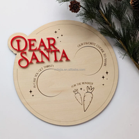 Lettre du Père Noël pour la veille de Noël des enfants |   Panneau « Cher Père Noël », accessoire photo de Noël pour enfants