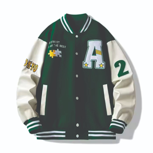 เสื้อแจ็กเก็ตทีมโรงเรียนหนังกันน้ำขนแกะคอปกตั้งปักลายสำหรับผู้ชายทำจาก2025สำหรับฤดูหนาว - Product Image 6