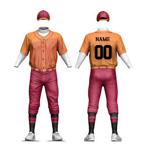 Uniforme de ropa deportiva de béisbol de poliéster transpirable para entrenamiento personalizable con su logotipo para servicios OEM Precio de fábrica - Product Image 5