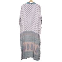 Kimono en soie 100% de haute qualité, style vintage indien, assortiment varié, robe décontractée pour femme, idéale pour l'été, la nuit, respirante, thermique, séchage rapide