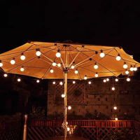 Guirlande lumineuse LED G50 étanche IP68, 5m, 10 LED, DC24V, 1W, pour extérieur, fête, mariage, jardin, patio, décorative