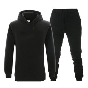 2024 Unisex Custom Logo 100% Polyester Jogging Suit Thick Heavy Tracksuit with Sweatpants Hoodie Winter Adult Collection for Men - Product Image 5