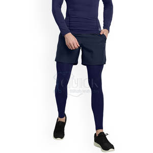 Gym Yoga <b>Leggings</b> for Men Wholesale High Waisted Plus Size Customized Spandex/<b>Polyester</b> Breathable & Quick Dry - Product Image 4