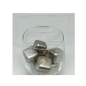 ก้อนน้ำแข็งโลหะแบบใช้ซ้ำได้ทำจากสแตนเลสเกรดอาหารสำหรับเครื่องดื่มรูปทรงสี่เหลี่ยม - Product Image 5