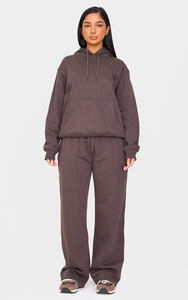 Logo personnalisé 100% coton charbon goutte épaule femmes sweat à capuche oversize anti-rides et respirant sweats à capuche femmes sweat à capuche zippé - Product Image 4