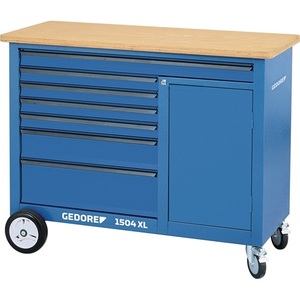 GEDORE 1504 XL Mobile Workbench with 7 <b>Storage</b> <b>Drawers</b> 40/60 kg 1000 kg Capacity External Dimensions W1250 X D630 X H985 mm - Product Image 1