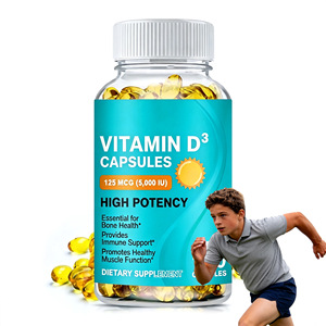 OEM Yetişkinler İçin Günlük D3 Vitamini Güneş Vitamini Bağışıklık Sistemini Güçlendirir Daha Güçlü Kemikler Daha İyi Ruh Hali Artırır Geliştirilmiş Sağlık Doğal Az Yağlı - Product Image 1