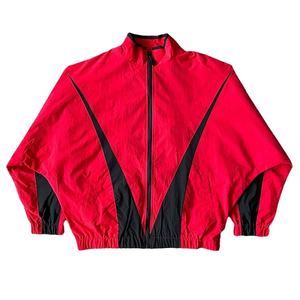 Nouvel ensemble de survêtement coupe-vent personnalisé pour homme avec logo, veste zippée et pantalon de jogging en polyester et nylon, collection 2026 - Product Image 2