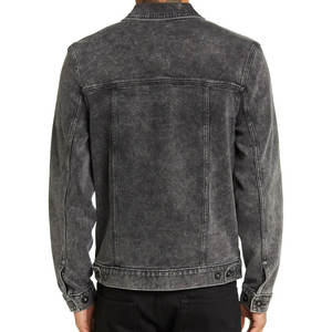 Fabricant de vêtements pour hommes veste printemps-jean hommes vente en gros partout-veste streetwear imprimée numérique veste en jean personnalisée - Product Image 2