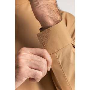 Pantalon en coton et viscose grande taille style décontracté chic SK-PSD24-017, à boutonnage simple avec techniques d'impression, idéal pour mariages et affaires - Product Image 5