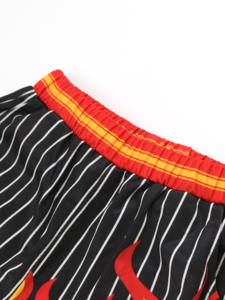 Shorts de basket-ball vintage pour hommes personnalisés de qualité supérieure, nouvelle arrivée, imprimés sur toute la surface, en maille respirante, séchage rapide - Product Image 4