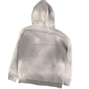 En ligne Nouvelle Mode Personnalisé Solide Couleur Lourd Hommes Sweat à Capuche de Haute Qualité Surdimensionné Goutte D'épaule Acide Lavage Zipper Hoodies - Product Image 5