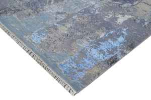 Luxueux moderne grande taille noué à la main laine bambou soie noeud tapis brodé turc Design animal de compagnie abstrait pour la décoration de bureau à domicile - Product Image 4