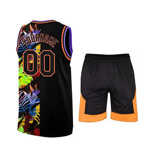 Ensembles d'uniformes de basket-ball imprimés par sublimation pour hommes Bsci Polyester Sportswear Respirant et Accessoire grande taille - Product Image 5