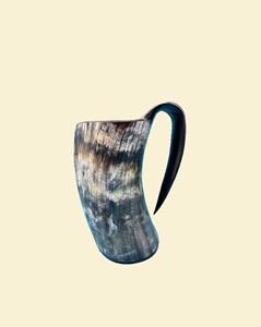 Authentic Eco-Friendly Viking Horn <b>Mug</b> Handmade Buffalo Horn Food Grade Medieval Style Religious Feng Shui Animal Beer <b>Mug</b> - Product Image 2