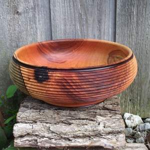 HOGAR PERFECTO ARTESANÍA VERSÁTIL Tazón de masa de madera Hecho a mano para frutas o ensaladas Tazón de granja rústico vintage de alta calidad - Product Image 4