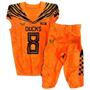 Uniforme de fútbol americano con nombre de jugador de equipo personalizado para jóvenes fabricante profesional uniforme deportivo con trabajo de sarga de aparejos - Product Image 2