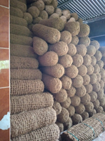 Bûches de coco en fibre de coco | Oreiller en fibre de coco | Contrôle de l'érosion des nattes de coco du Vietnam 100% fibre de noix de coco