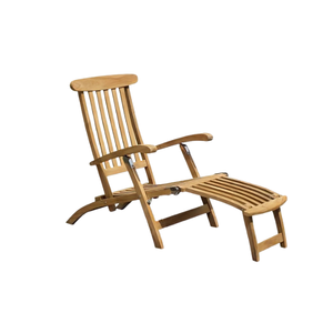 Chaise longue de jardin moderne en bois massif pliable, écologique et de haute qualité, pour piscines, vente en gros - Product Image 1