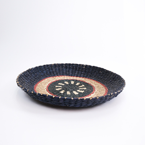 Colored seagrass shallow <b>basket</b> excellent quality woven <b>straw</b> container <b>baskets</b> sea grass bowl - Product Image 1