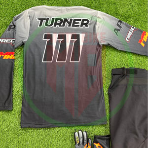 Combinaison de course de motocross de qualité supérieure, design personnalisé, nouveau design, respirante, maillot de motocross avec pantalon, ensemble uniforme - Product Image 4