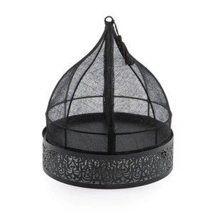 Bandeja para servir artículos de comida de diseñador único elegante hecha de metal de alta calidad con recubrimiento en polvo de color negro a un precio impresionante - Product Image 5