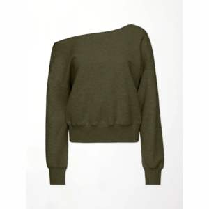 Sweat-shirt personnalisé à épaules vertes broderie à carreaux conception de sororité tissu polaire écologique respirant pour la saison d'automne - Product Image 1