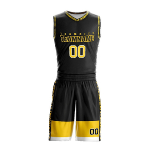 Design personnalisé 100% polyester maillot de basket-ball réversible uniforme de basket-ball personnalisé pour adultes - Product Image 5