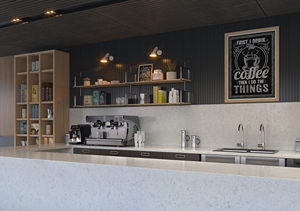 Encimera de cocina de cuarzo pulido Rapture Carrara de 2 cm y 3 cm para uso comercial en construcción a granel - Product Image 3