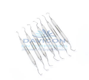 Juego de Curetas Dentales Gracey Profesionales de Acero Inoxidable Davicon, Manuales, de Alta Calidad (Juego de 7), Certificación CE Clase I - Product Image 3