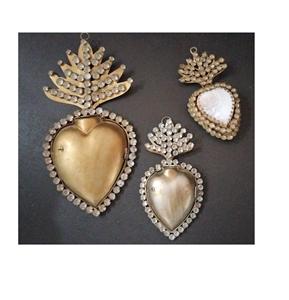 Metal Sacred Heart Milagros <b>Ornament</b> Wall Decor - Product Image 6