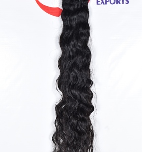 Extensions de cheveux Remy Deep Wave couleur naturelle pour femmes noires à cuticule alignée indiennes traitées en gros fabricants vietnamiens à 100% - Product Image 2