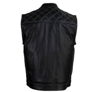 Wholesale Rate High Quality <b>Men</b> <b>Leather</b> <b>Vest</b> | High Quality Material Pure <b>Leather</b> Breathable <b>Men</b> <b>Vest</b> - Product Image 3