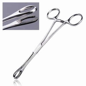 Best Quality <b>Sponge</b> Holding Forceps 9 Inch <b>Sponge</b> Holding Forceps 24 cm Blue Grip Clementson Forceps For Surgical - Product Image 2