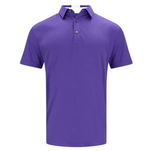 Polos lisos personalizados ajustados para hombre Servicio OEM ODM Publicidad de color sólido para camiseta de polo Camiseta de punto barata - Product Image 1