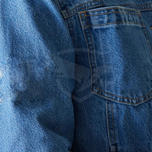 OEM Service Unisex Jeans Jacket Wholesale Latest Design Unisex Jeans Jacket Winter <b>Warm</b> Unisex Jeans Jacket - Product Image 6
