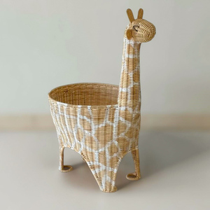 Cesta tejida con forma de animal para decoración de habitación de bebé niña, cestas de mimbre, precio competitivo - Product Image 1