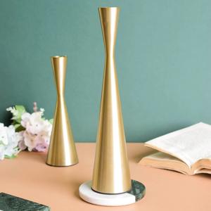 Best <b>Candle</b> Stand Holder Round Candlestick Metal <b>Candle</b> Pillar Holder Wedding & Home Decor Iron <b>Gold</b> Coated Tabletop Centerpiece - Product Image 6