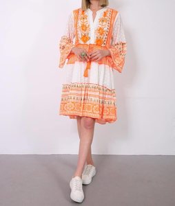 Robe longue bohème à col en V sans manches, broderie de perles à motif Paisley, découpe ajourée, taille standard, convient aux tailles 36-44 - Product Image 1