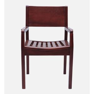 Fauteuil en bois de teck portable traditionnel en brun Raviso (Ensemble de 2) - Product Image 4